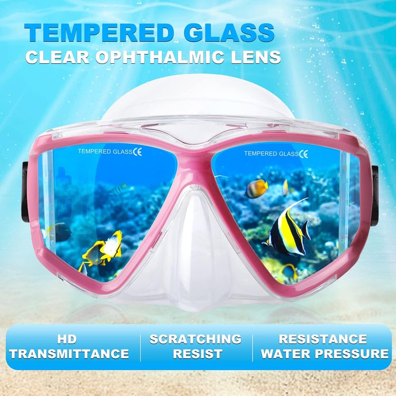 EXP VISION Snorkel Set Pano 4 Adult Snorkeling Gear, Professional Anti-Fog Snorkel Mask Dry Top Snorkel, Tempered Glass Scuba Diving Mask for Freediving, Snorkeling and Swimming - Image 4